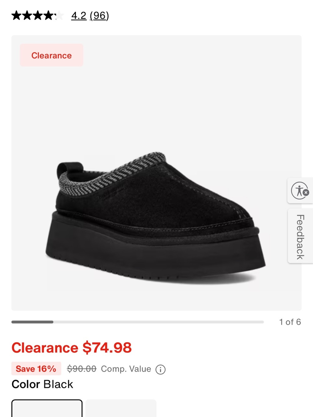 Women kookaburra by Ugg Black Slip-On Platform Shoes